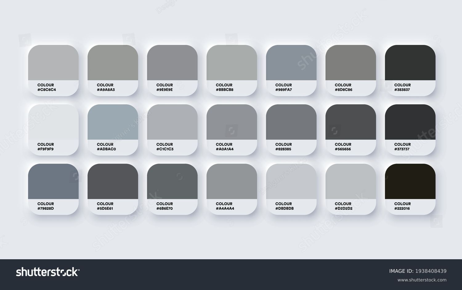 36 Thousand Gray Color Chart Royalty Free Images Stock Photos Pictures Shutterstock