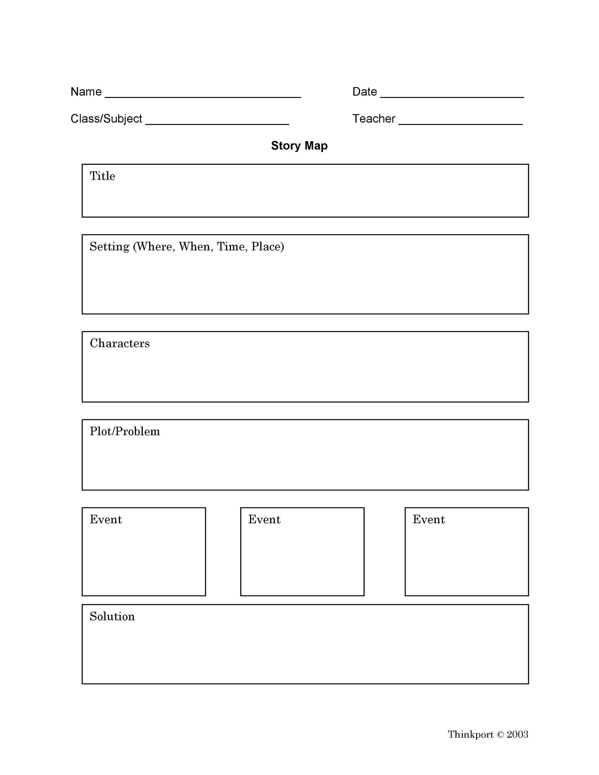 41 Free Printable Story Map Templates PDF Word PPT