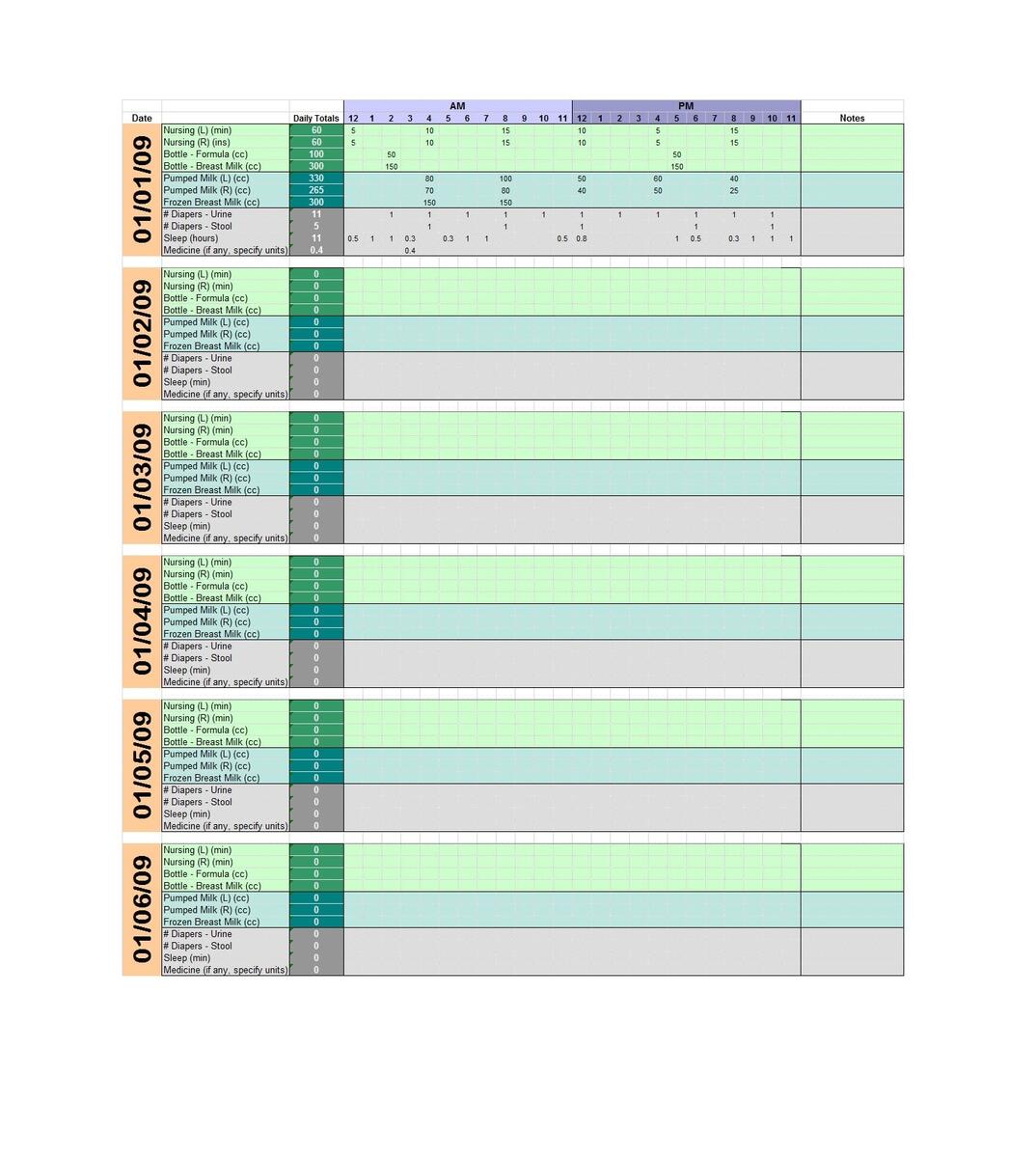 50 Printable Baby Feeding Charts Newborn Feeding Schedule
