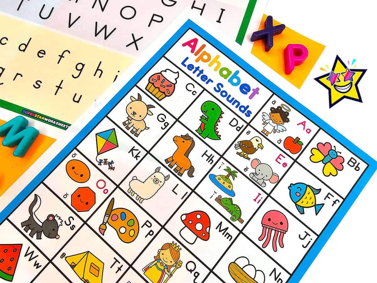 ABC Alphabet Charts Superstar Worksheets