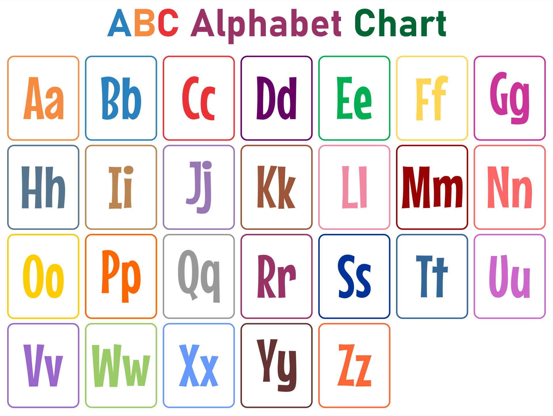Abc Alphabet Printable Printable Party Favors Abc Alphabet Printable Printable Party Favors