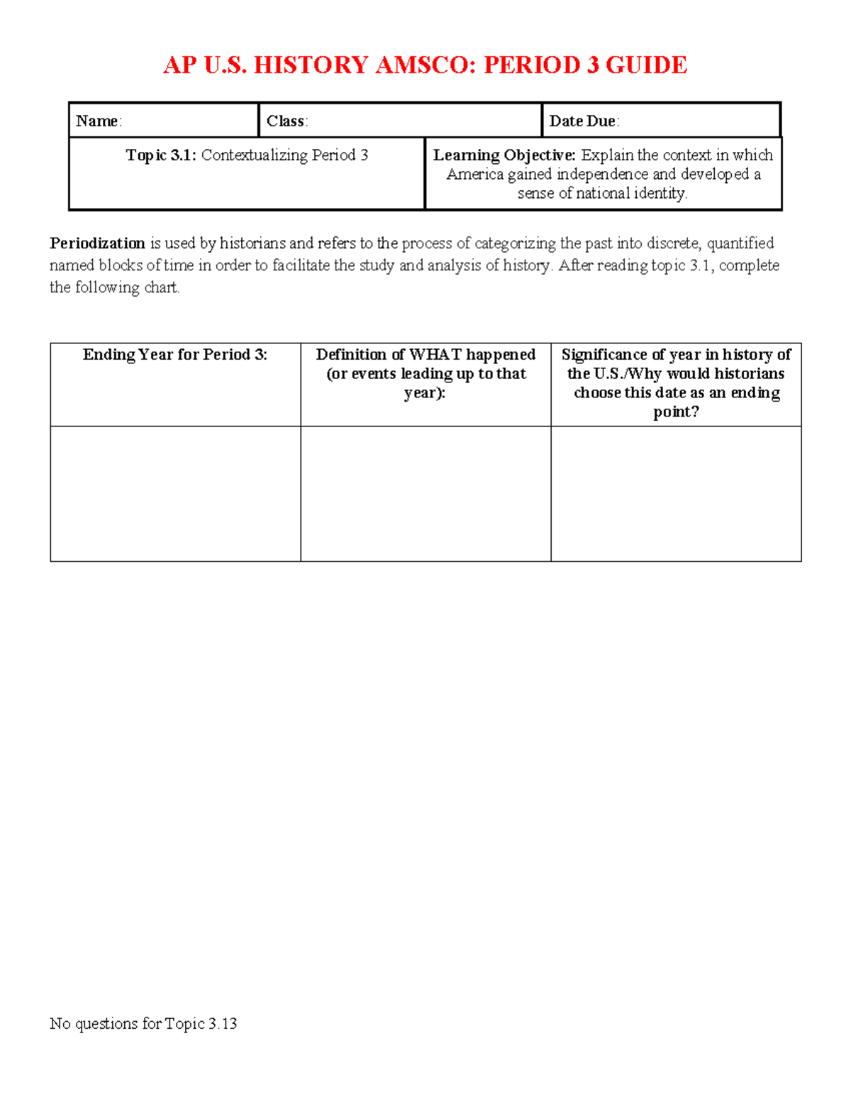AP US History Class Info Meeting Course Details Summer Prep