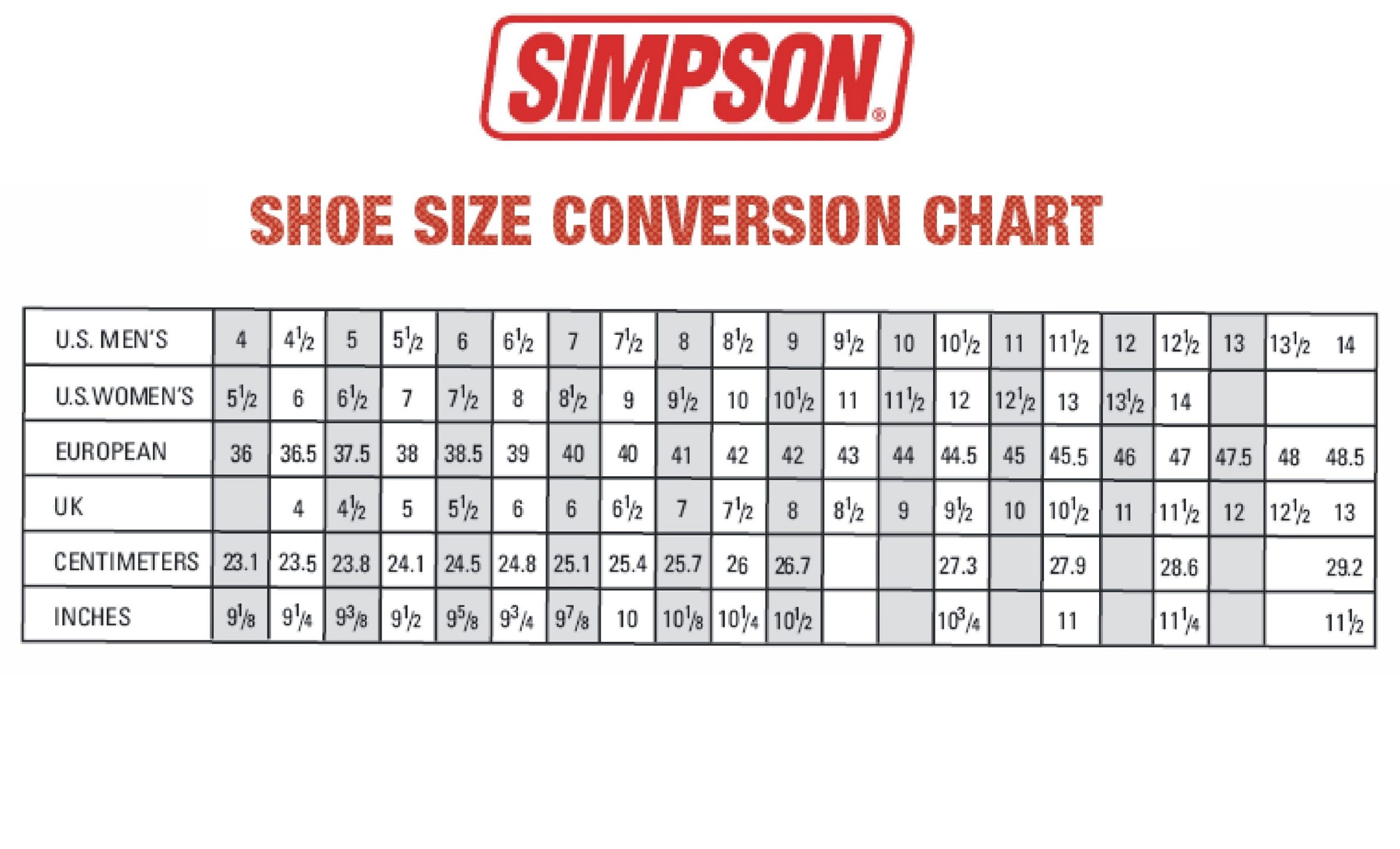 Chart Conversion 42 To Us Size Mens Printable Mens And Womens Shoe Size Conversion Chart Size