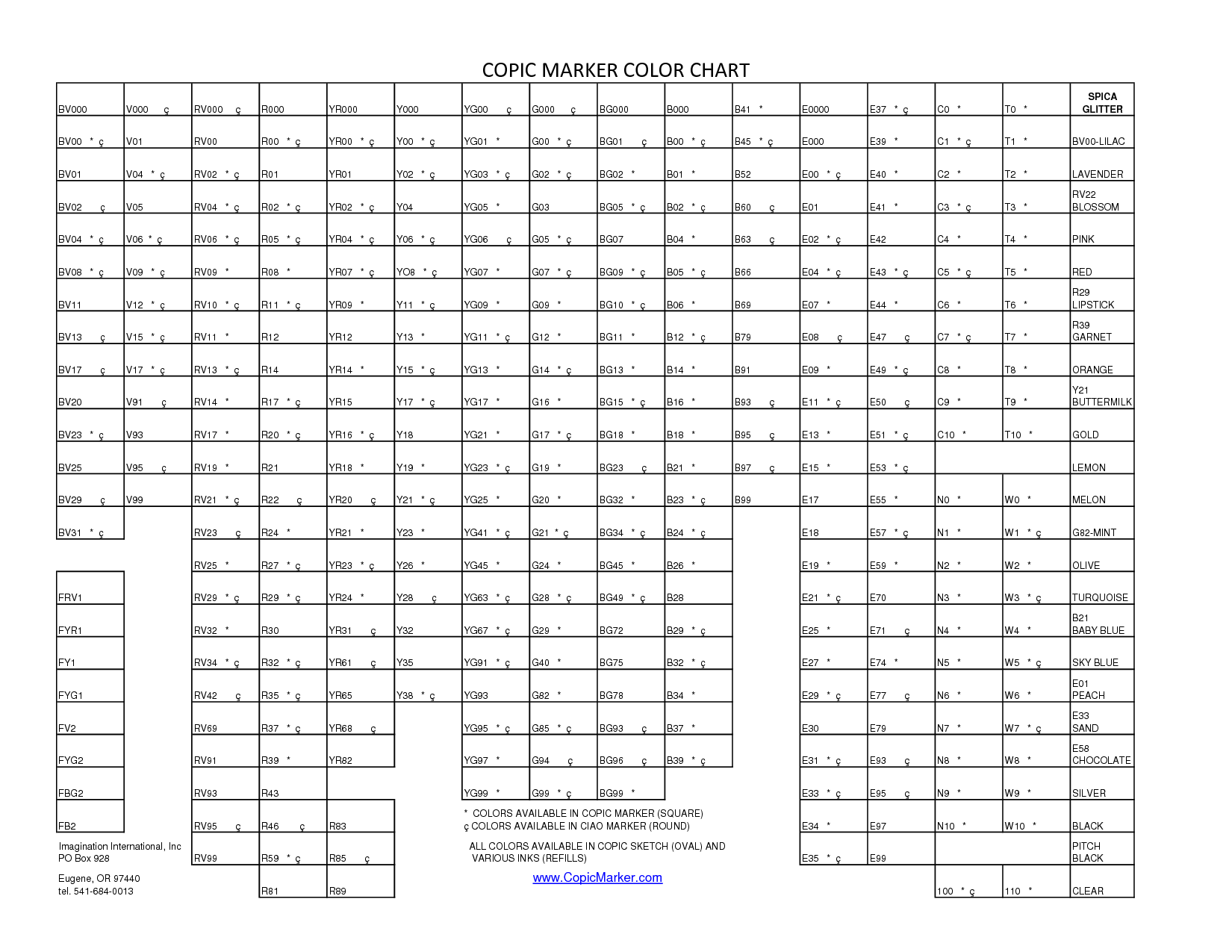 Chart Copic Swatch Book Copic Color Swatch Cards 2025 Chart Copic Swatch Book Copic Color Swatch Cards 2025
