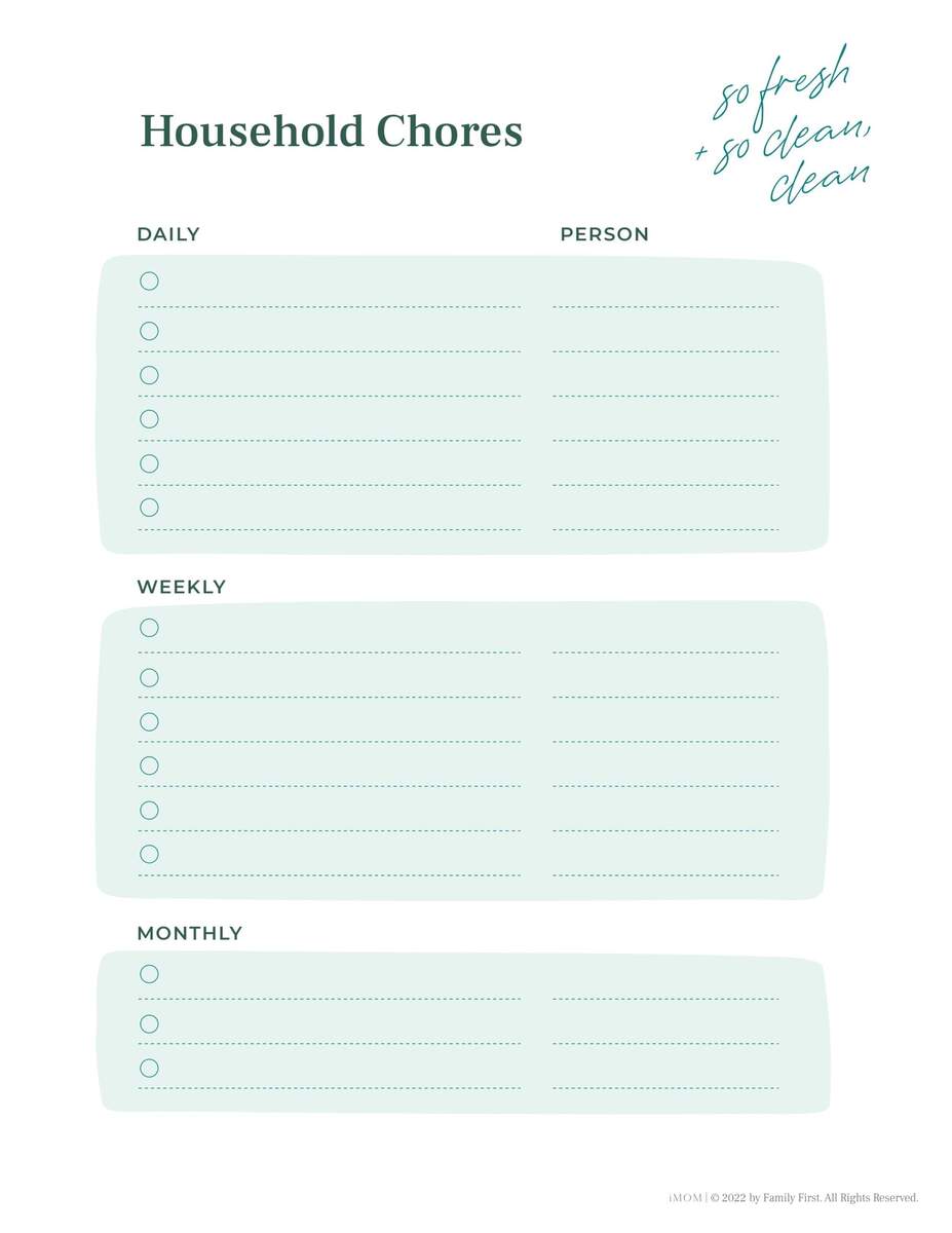 Chore Chart For Adults IMOM Chore Chart For Adults IMOM