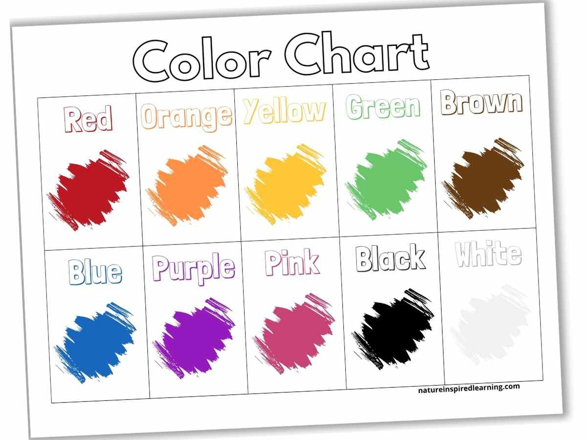 Preschool Color Charts Preschool Mom