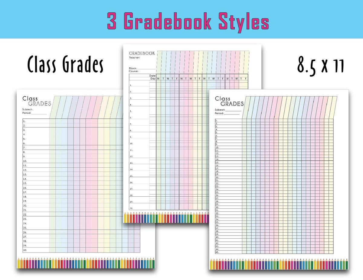Teacher Lesson Planner EDITABLE Grade Record Book Or Attendance Template Or Checklist TPT Teacher Organization