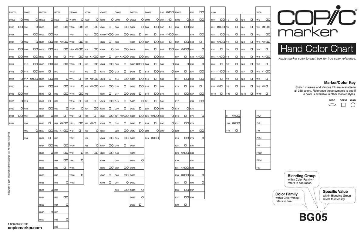 Copic Swatch Pages Copic Color Swatch Cards Printable Blank Copic Coloring Guide Blank Radial Wheel Copic Swatch Chart R Copic