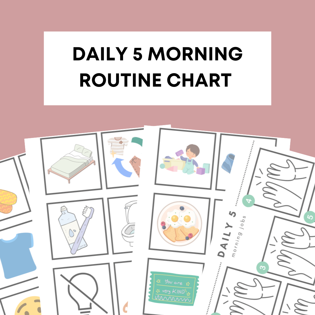 Daily 5 Morning Routine Chart Mindful Motherhood Blog