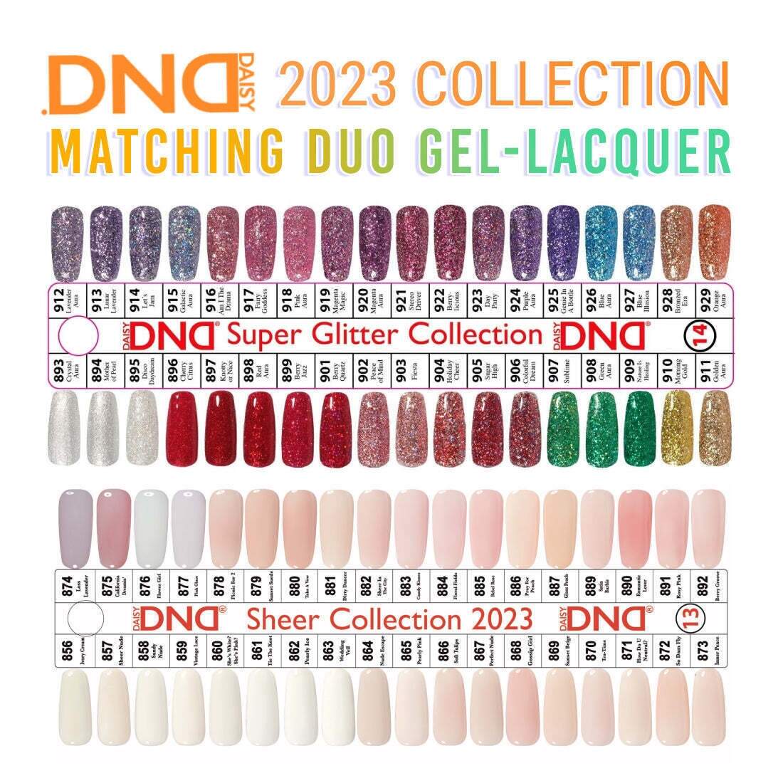 DND Soak Off Gel Polish Duo Super Glitter Sheer New Chart 13 14 Pick Any EBay DND Soak Off Gel Polish Duo Super Glitter Sheer New Chart 13 14 Pick Any EBay