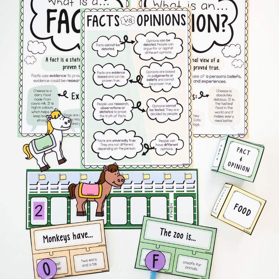 Fact Or Opinion Anchor Charts Top Teacher