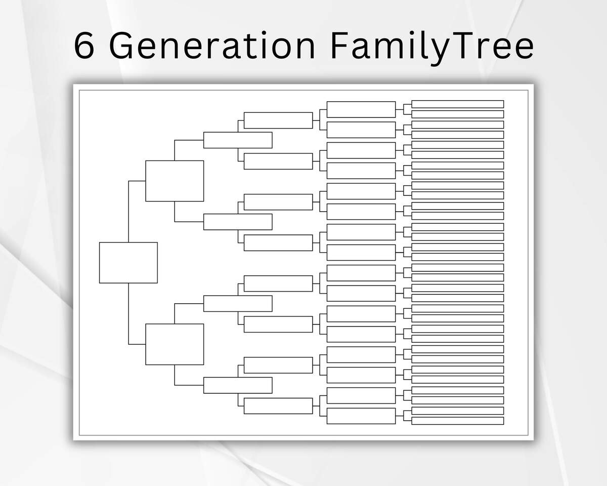 Family Tree Template Etsy