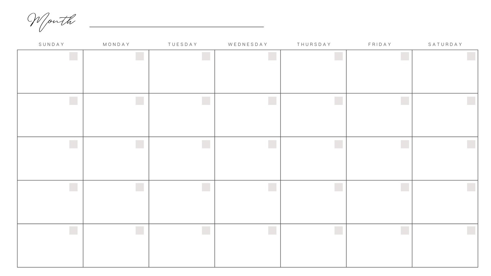 Blank Calendar Templates Monthly Weekly Free Printables Lettering SVG Files Tools Apps