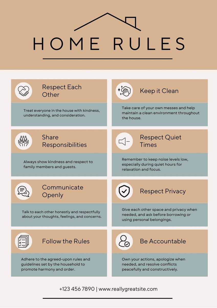 Free And Customizable House Rules Templates Free And Customizable House Rules Templates