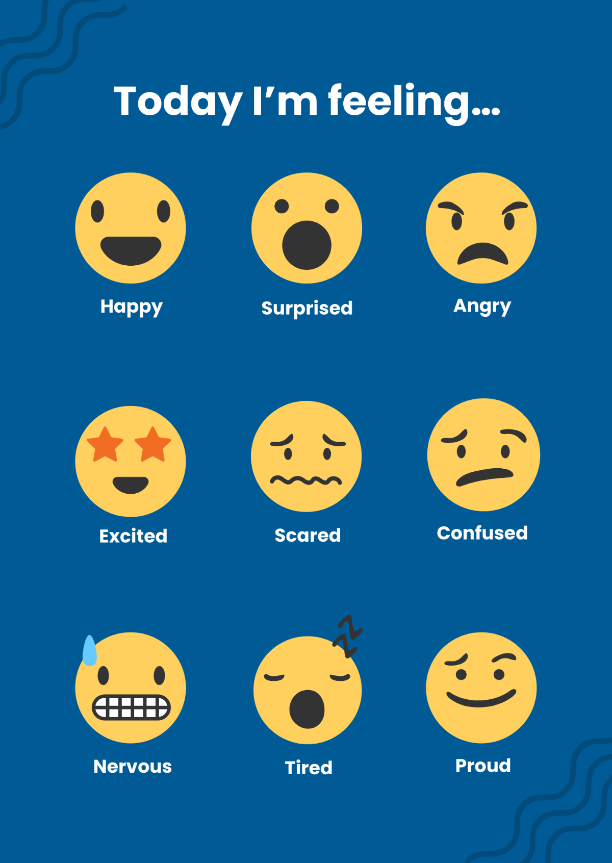 Free Feelings Chart Templates Editable And Printable Free Feelings Chart Templates Editable And Printable