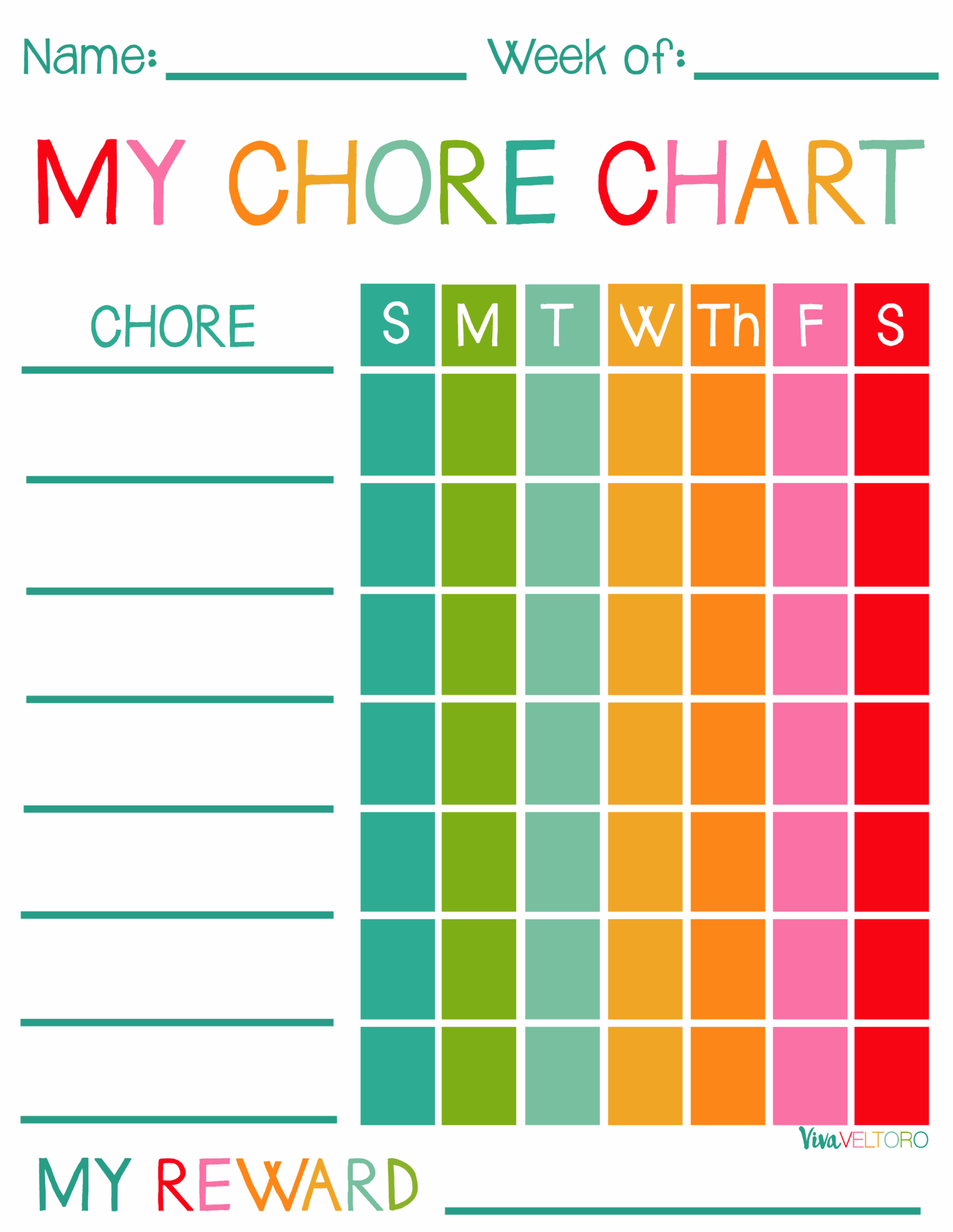 10 Free Printable Chore Charts IMOM