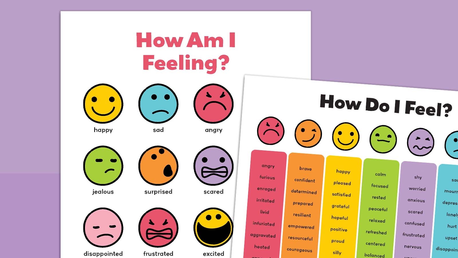 Free Printable Feelings Chart Bundle For Kids How Using An Emotions Chart Helped My Toddler And Me