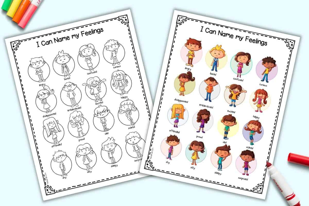 Free Printable Feelings Chart For Kids The Artisan Life Free Printable Feelings Chart For Kids The Artisan Life