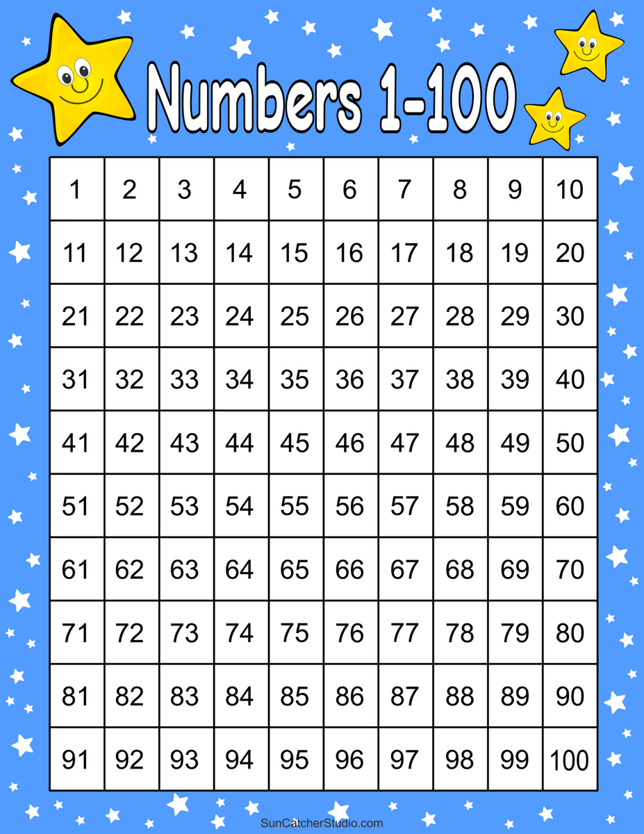 Free Printable Hundreds Charts Numbers 1 To 100 DIY Projects Worksheets Library