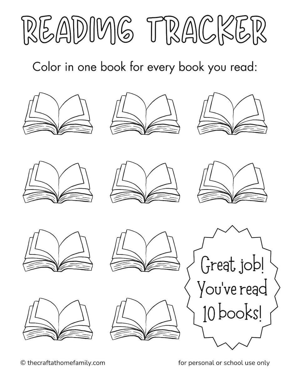 Free Printable Reading Trackers The Craft At Home Family