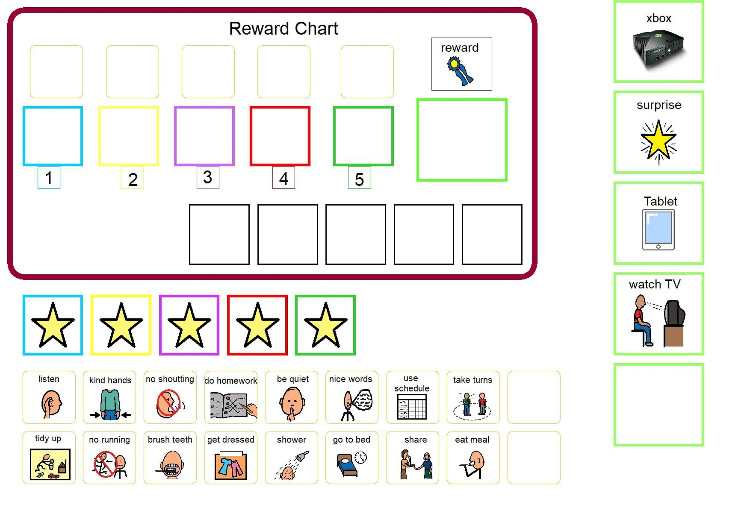 Free Printable Reward Chart Autism Download Free Printable Reward Chart Autism Png Images Free Worksheets On Clipart Library