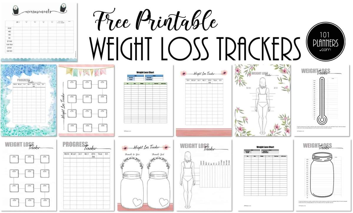 Weight Loss Tracker Journal Printable Weight Loss Chart Weight Loss Goal Tracker Week Weigh In INSTANT Download PDF A4 A5 Half LETTER Etsy Finland