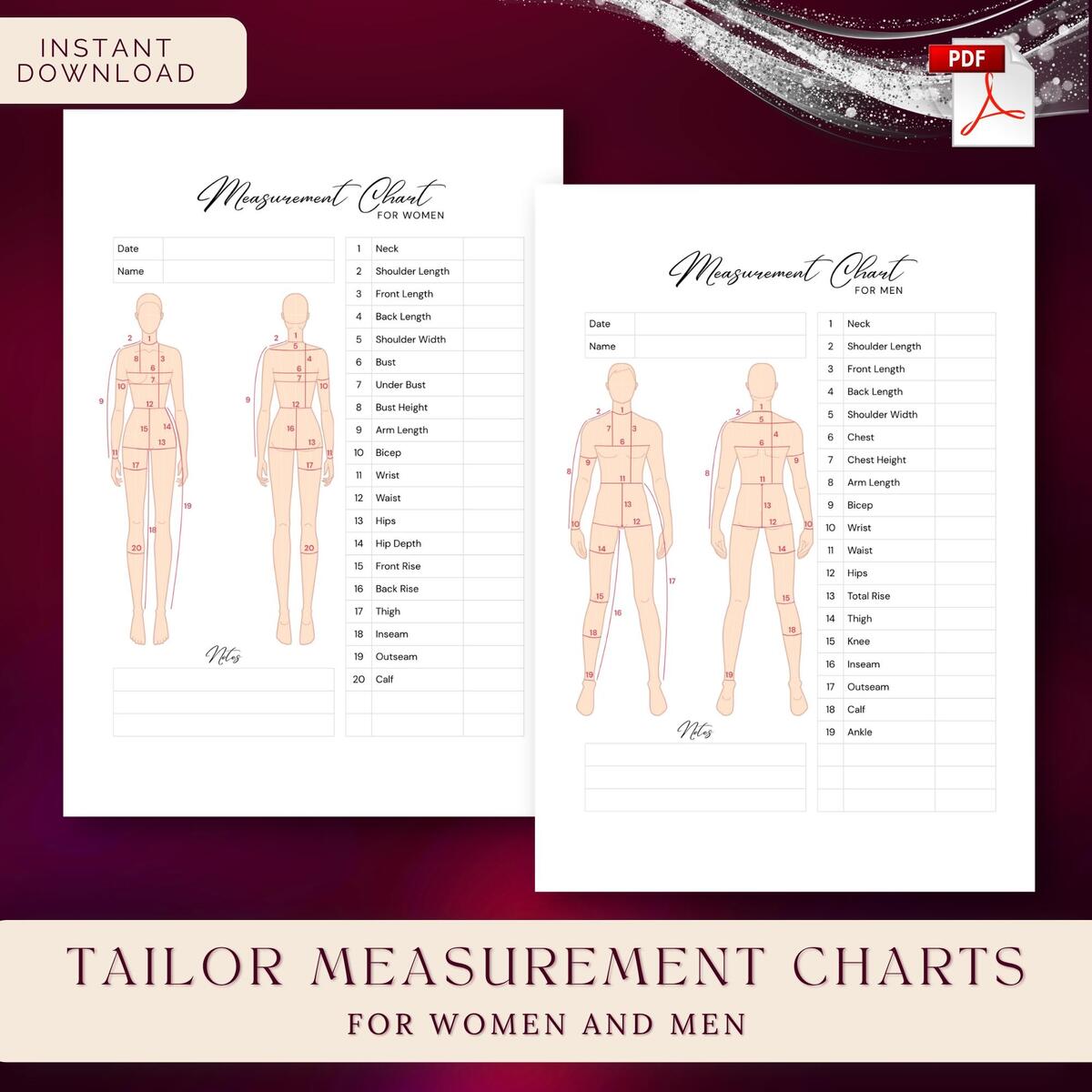 Indian Outfit Measurement Chart Etsy Australia
