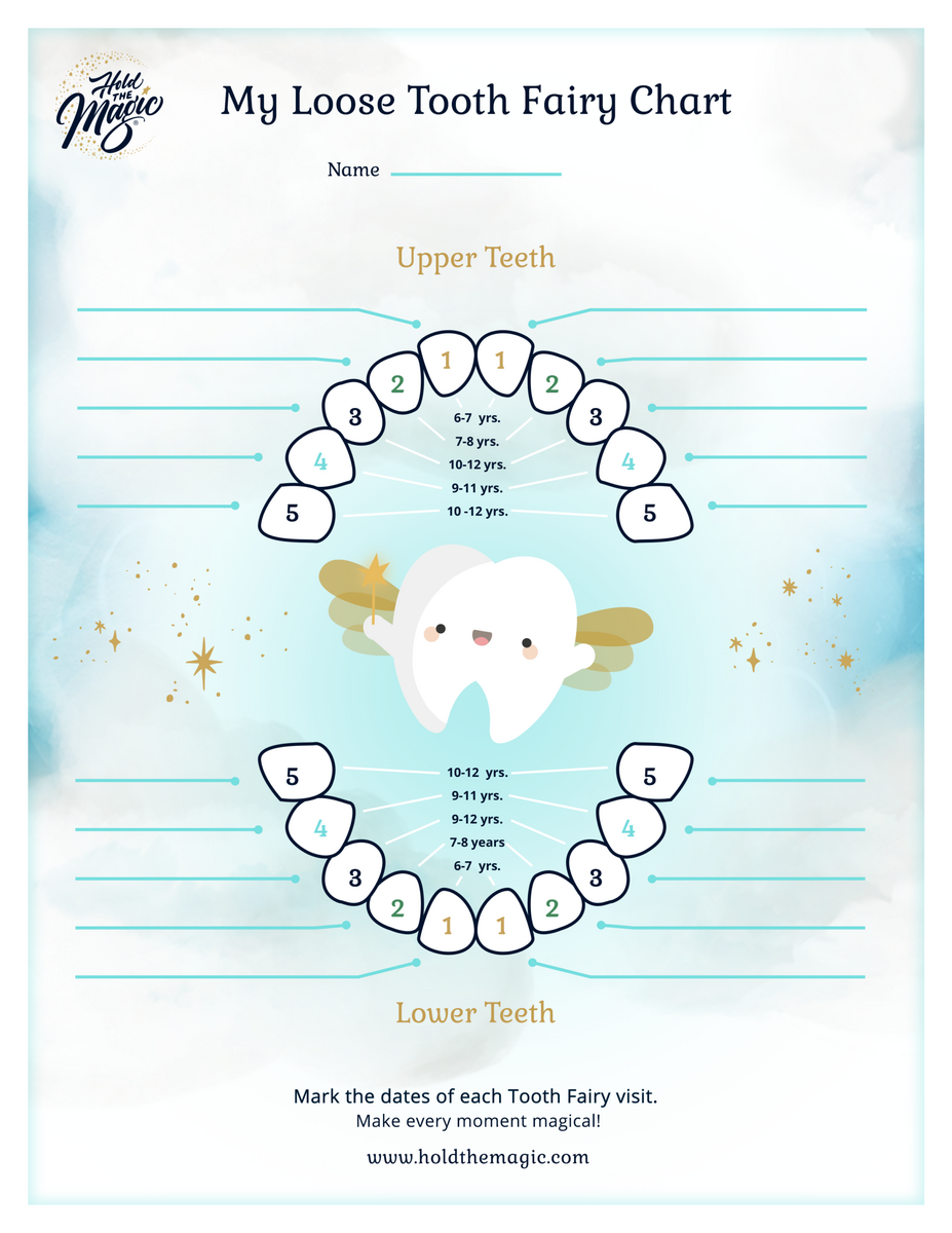 Lost Tooth Chart Printable Free