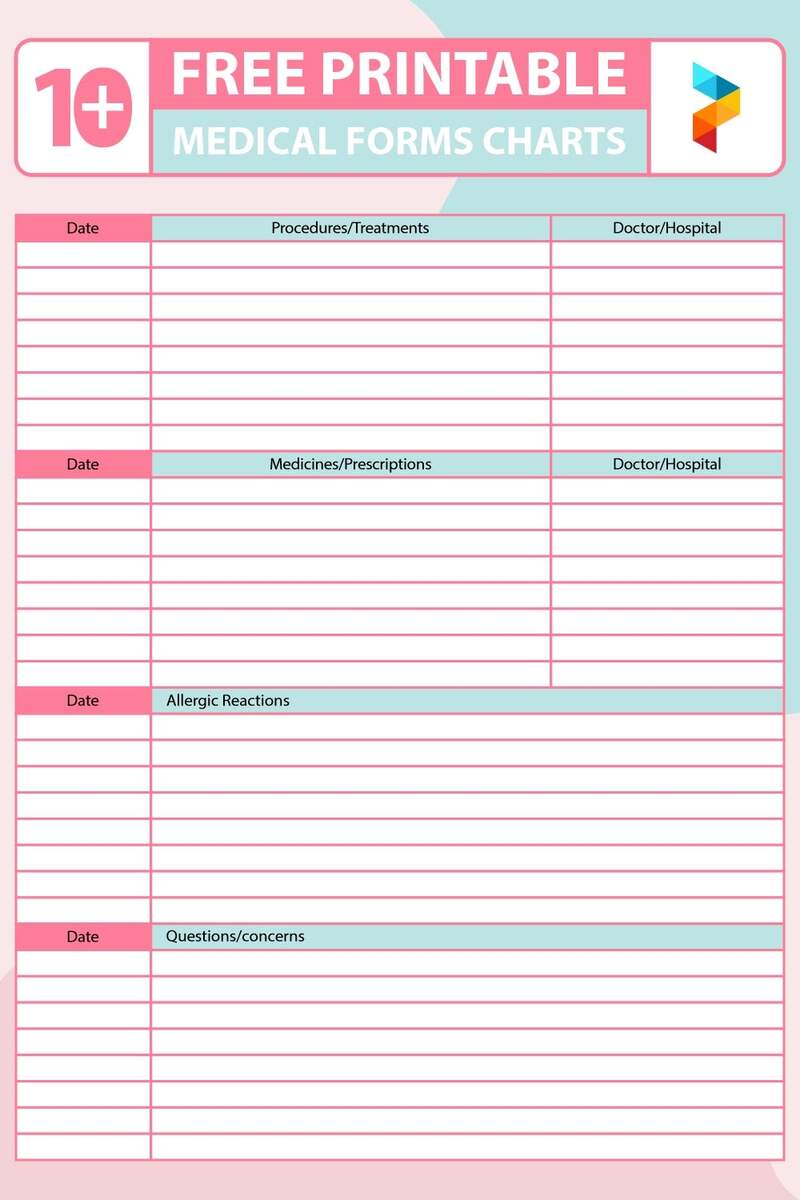 Blank Patient Chart In Illustrator PDF Download Template