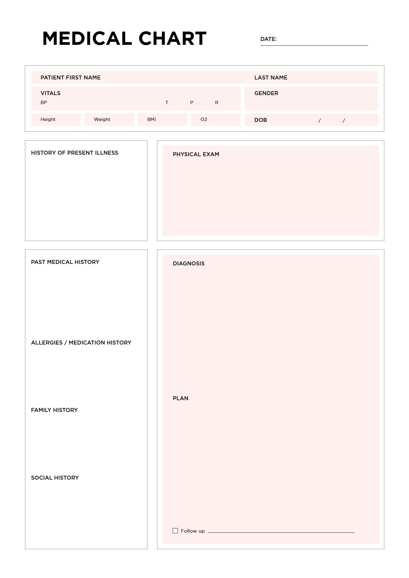 Medical Forms Charts 10 Free PDF Printables Printablee