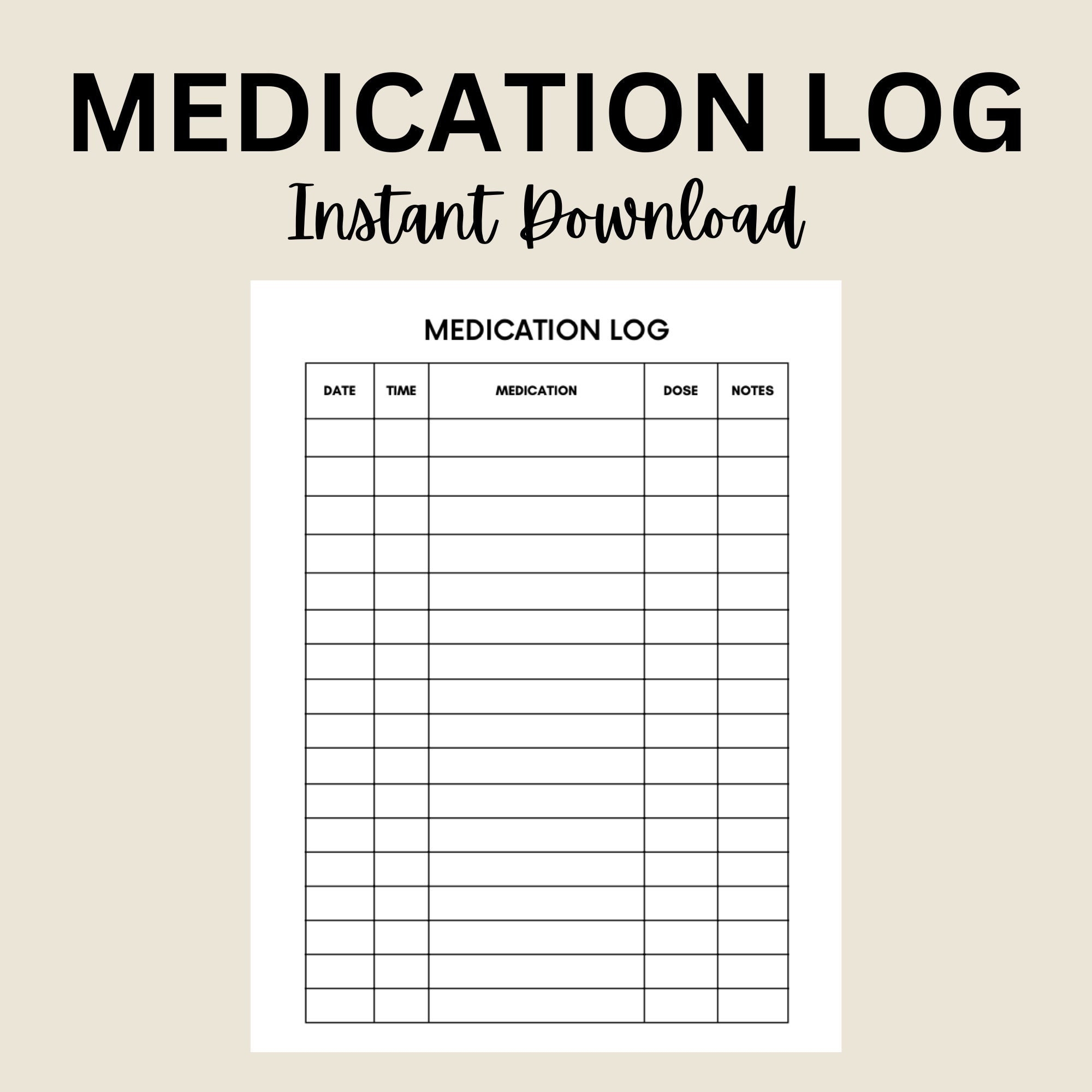 Free Medication List Templates For Patients And Caregivers