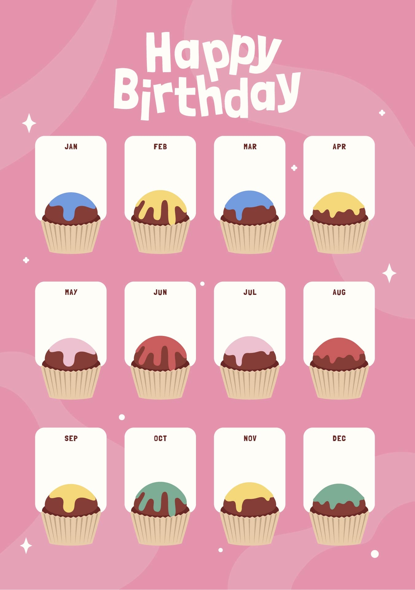Cupcake Birthday For Classroom 7 Free PDF Printables Printablee