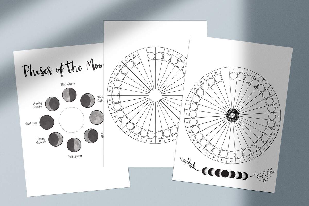 Moon Phases Circle Hi Res Stock Photography And Images Alamy