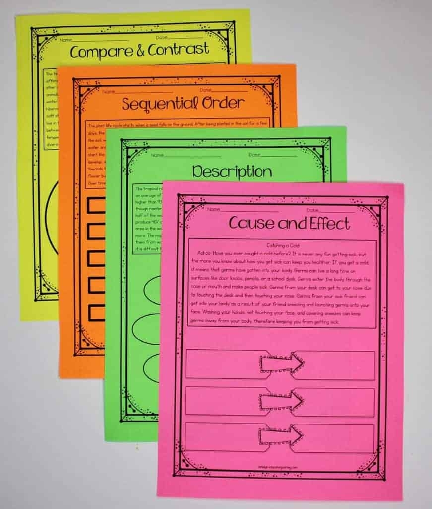 Nonfiction Text Structure Lessons Ashleigh S Education Journey