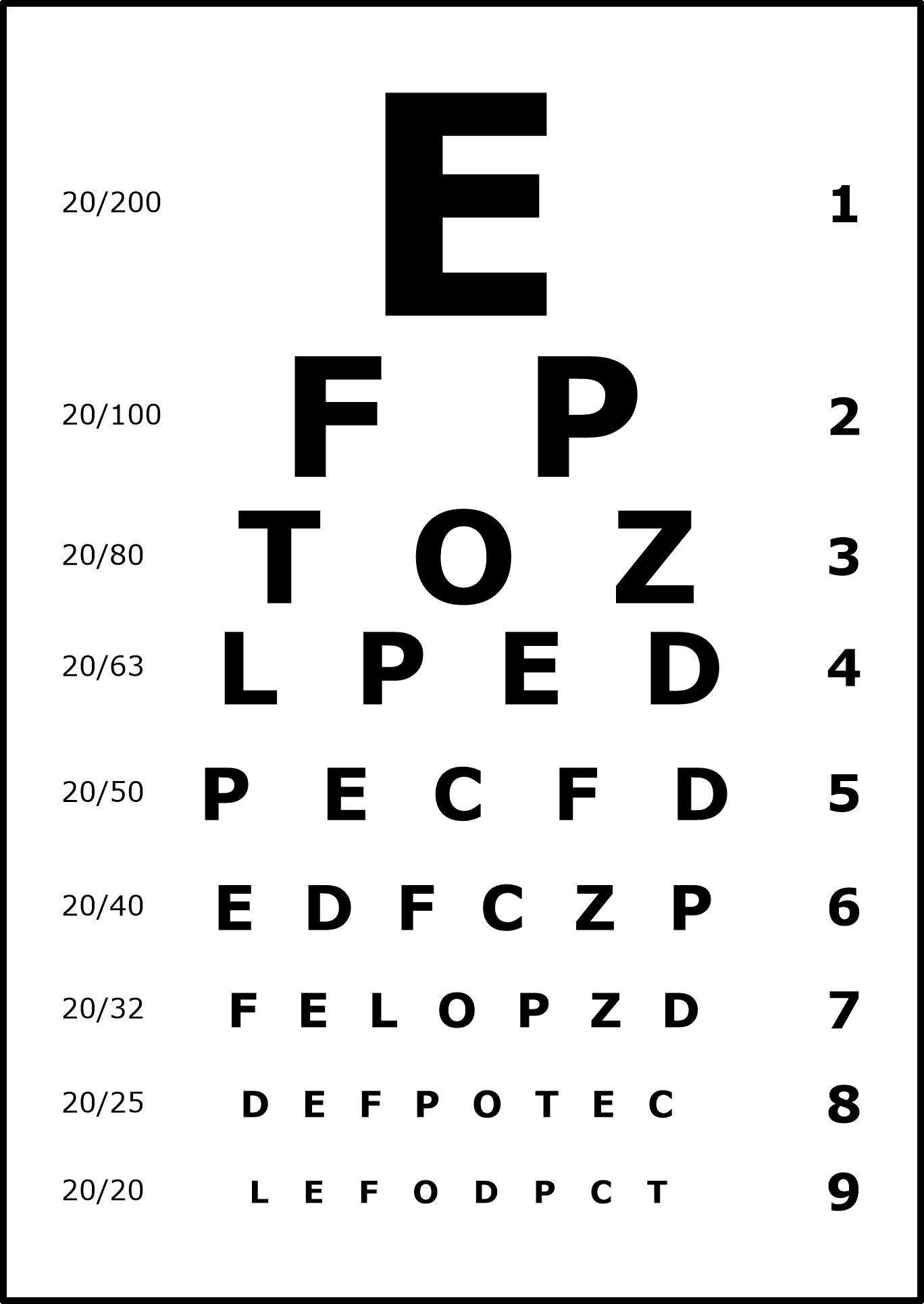 Preschool Eye Charts 10 Free PDF Printables Printablee Preschool Eye Charts 10 Free PDF Printables Printablee