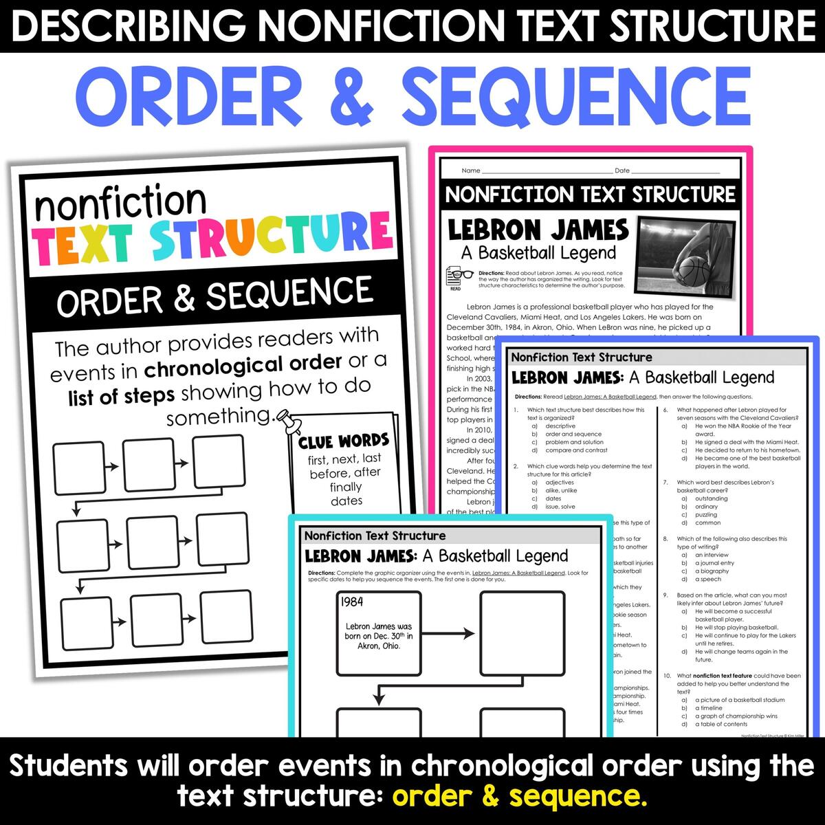 Printable 6th Grade Analyzing Text Structure Worksheets Worksheets Library