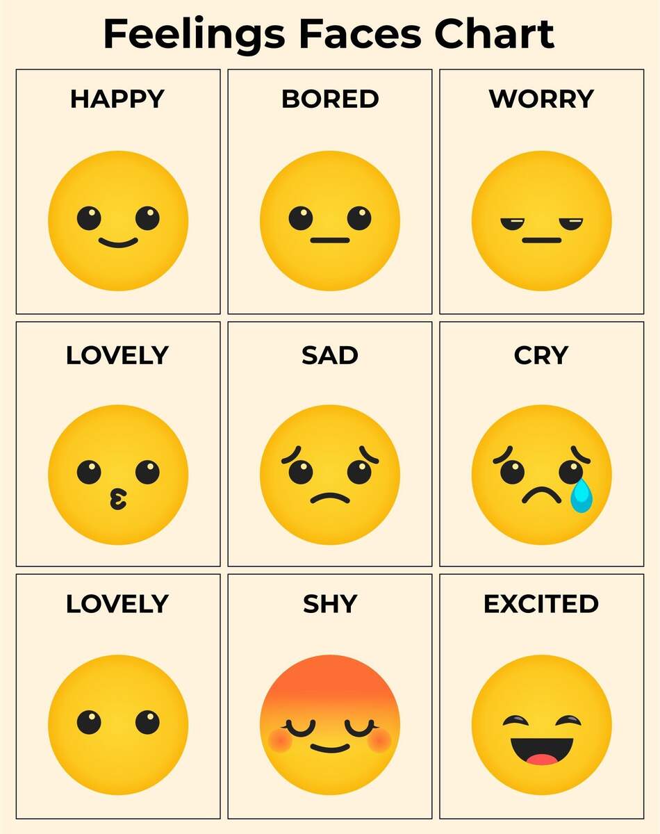 Printable Feelings Faces Printable Party Favors