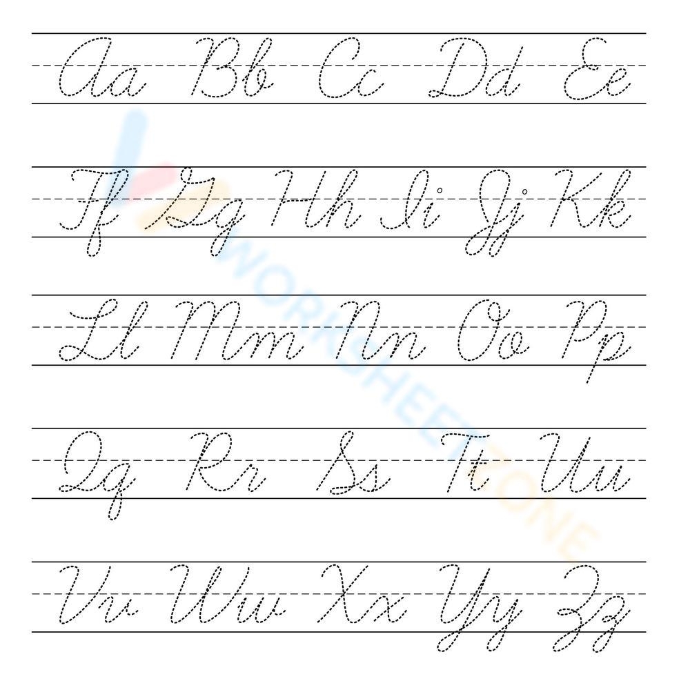 Cursive Alphabet 10 Free PDF Printables Printablee