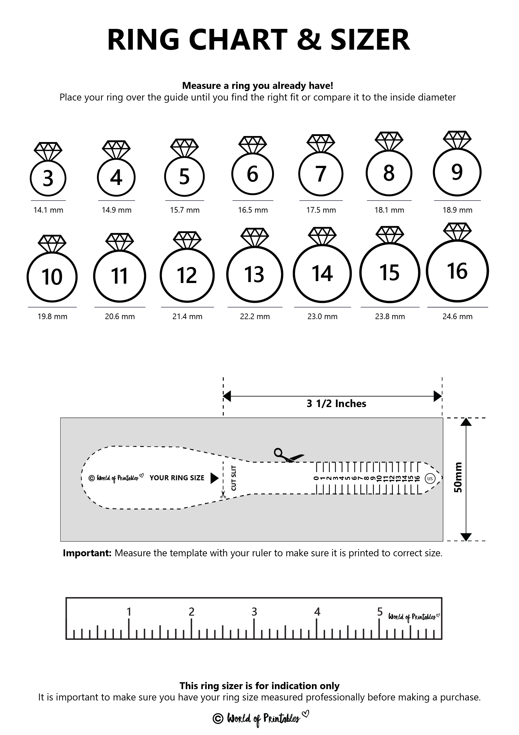 Printable How To Find Your Ring Size Men Printable Ring How To Find Out Ring Size