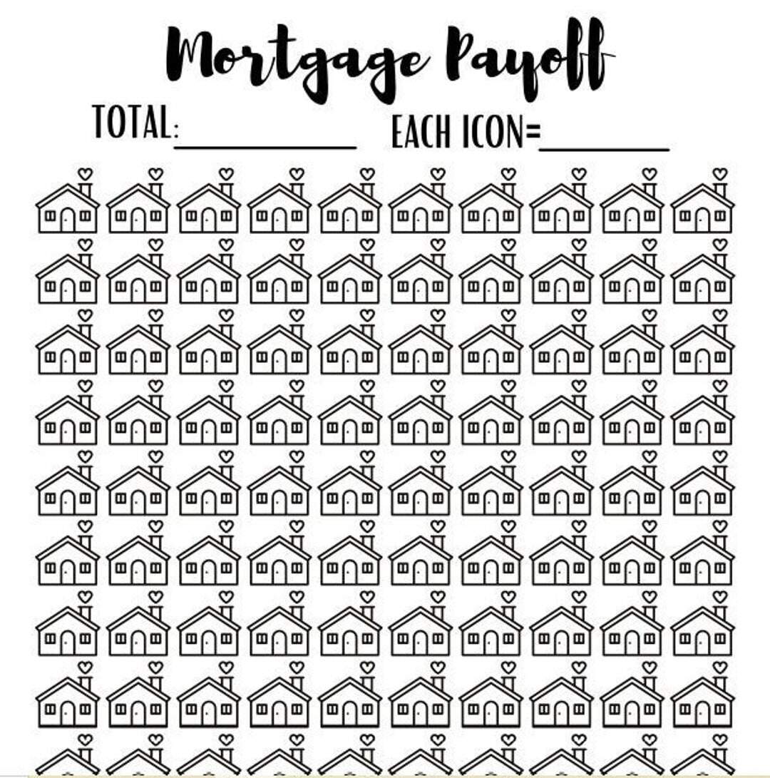 30 Year Mortgage Payment Tracker Printable Visual Chart PDF Download Etsy