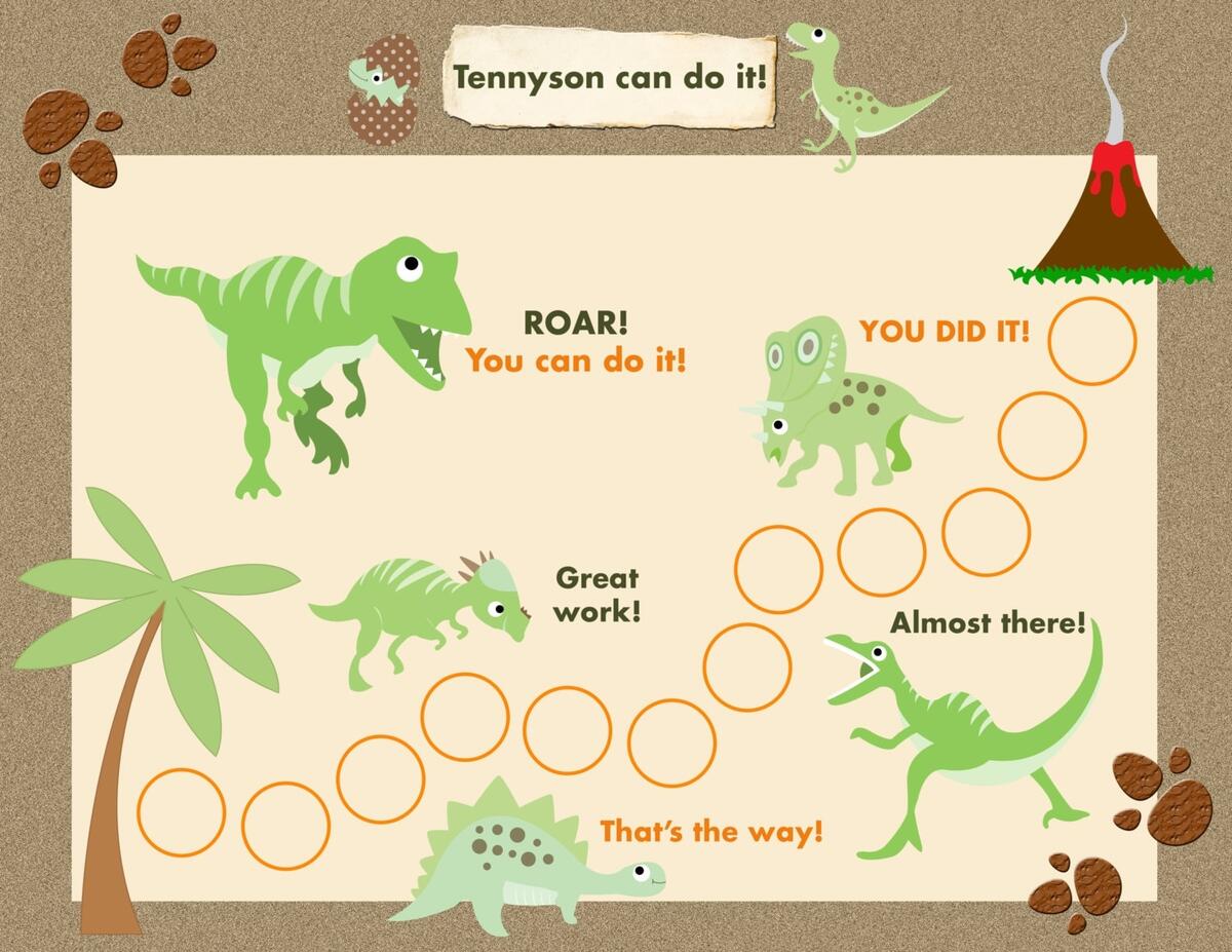 Printable Reward Chart For Children Personalized Dinosaur Adventure Jpeg Or PDF Etsy Dinosaur Reward Chart Girls Boys Cute Stock Vector Royalty Free 2492309957 Shutterstock