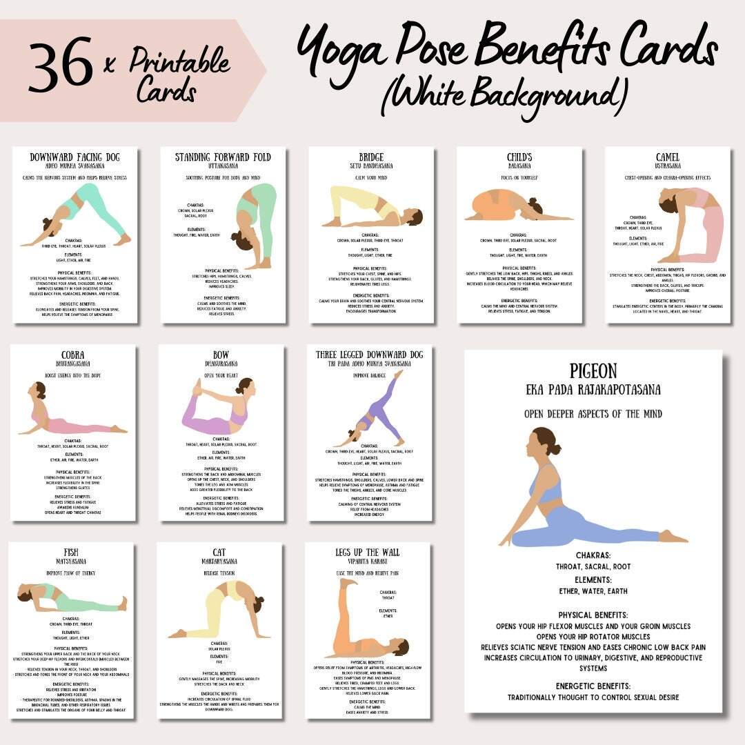 Printable Yoga Positions For Beginners 5 Hundred Yoga Poses Chart Royalty Free Images Stock Photos