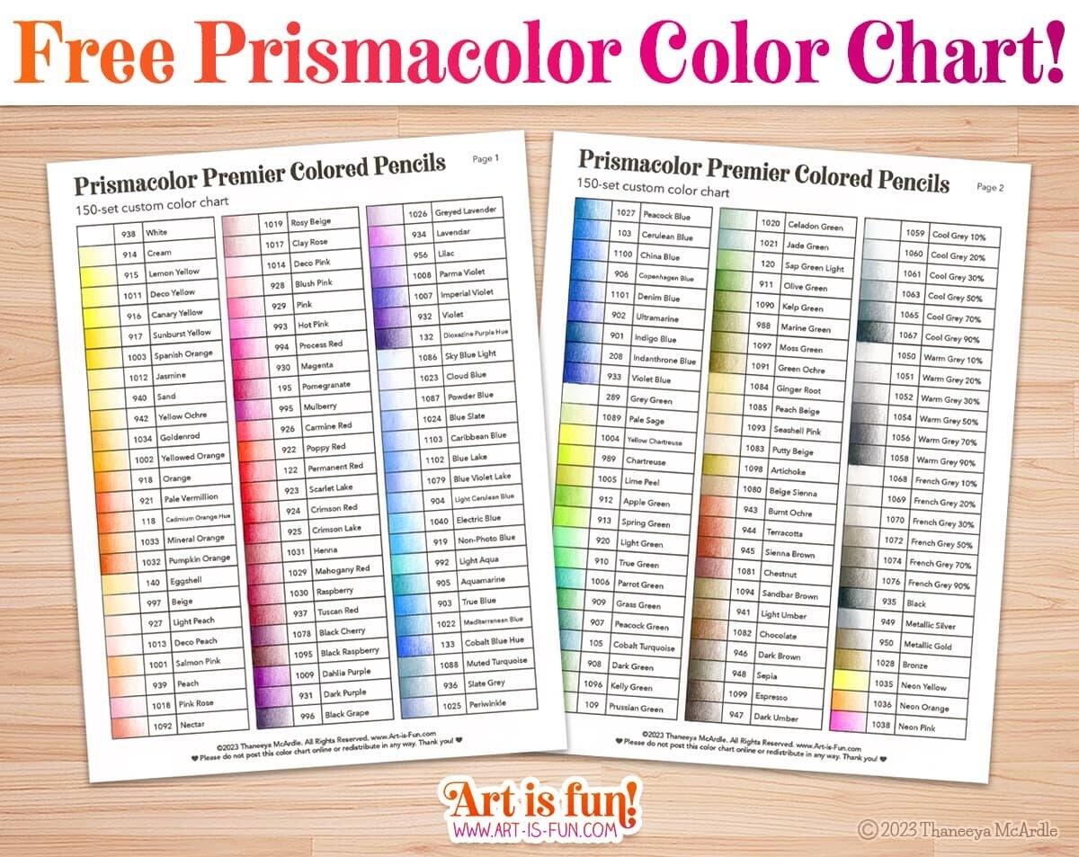 Prismacolor Premier Color Family Chart By MysticSparkleWings On DeviantArt
