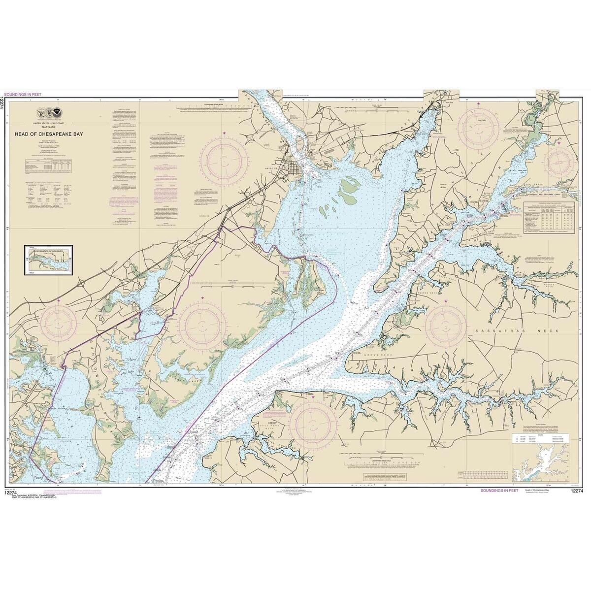 Recreational Boating Chart NOAA Chesapeake Bay Cape Charles To Norfolk Harbor Nautical Navigation Chart BookletChart 12222