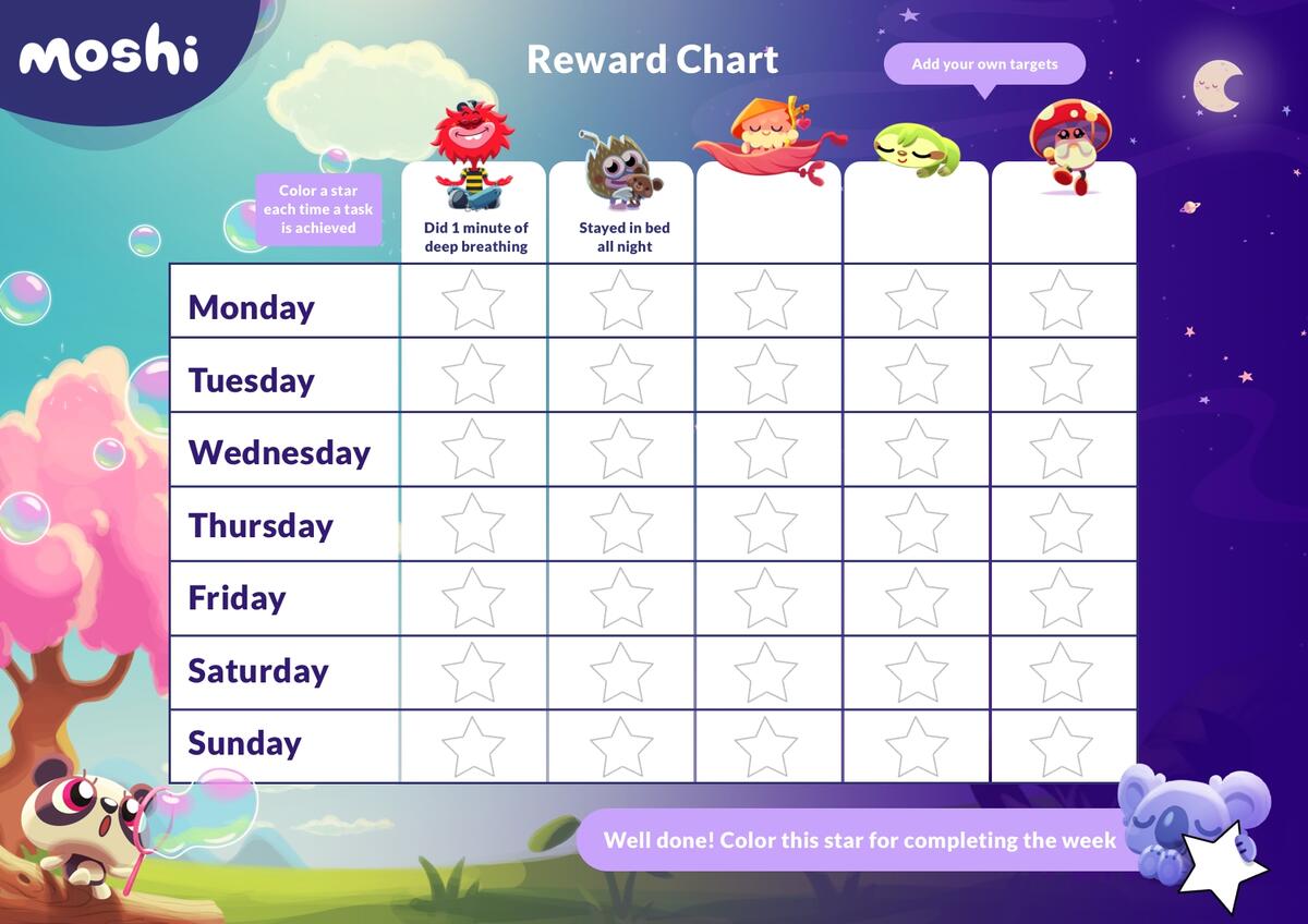 Reward Chart For Kids Free Printable Template Mosh 22 Printable Reward Charts For Kids PDF Excel Word