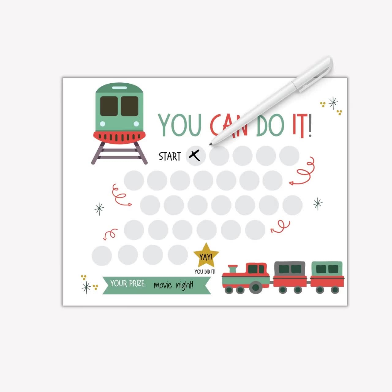 Reward Chart For Kids Printable Train Behavior Chart Daily Chore Chart Kids Routine Sticker Chart Toddler Reward Chart Etsy Canada