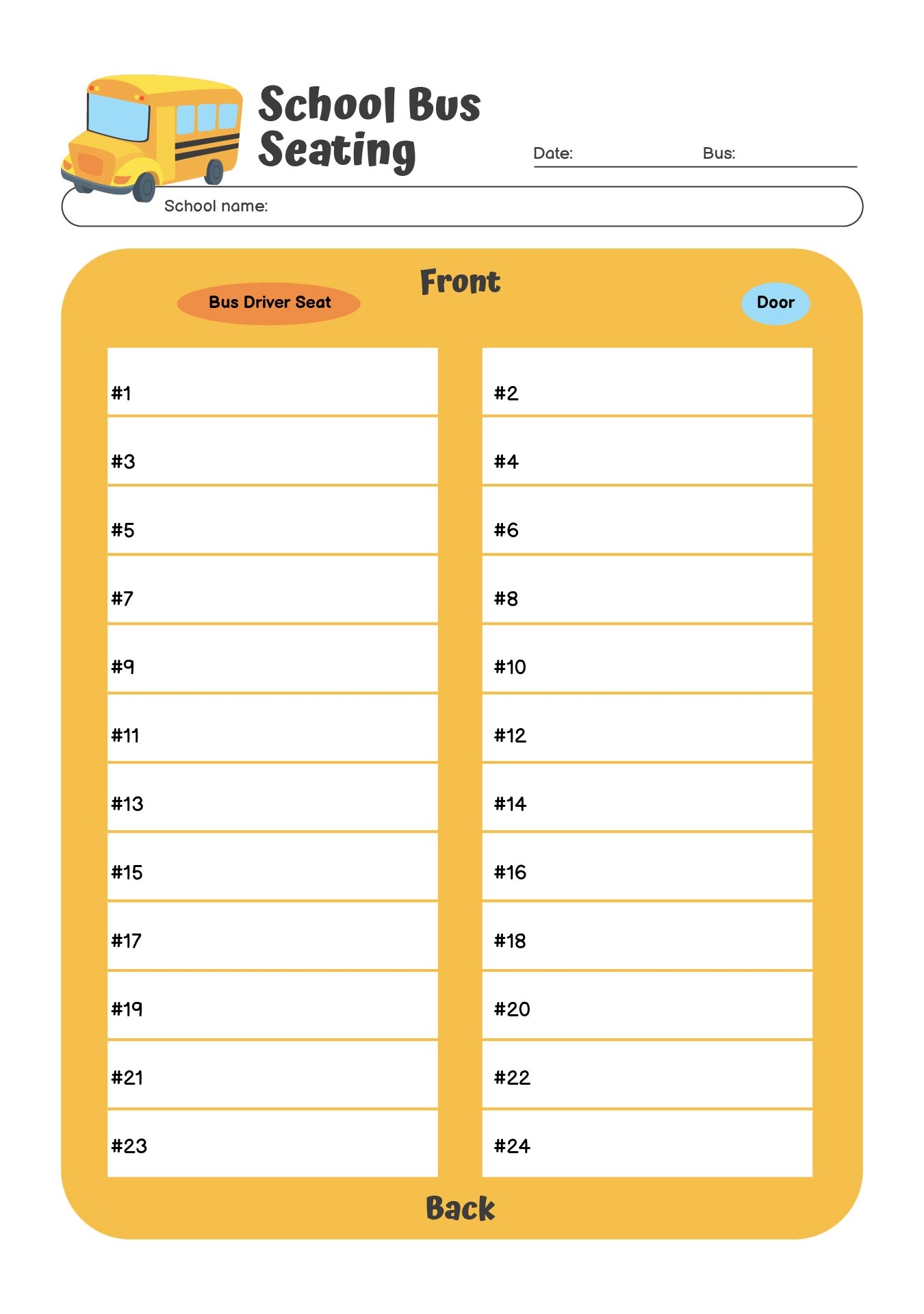School Bus Diagram 11 Free PDF Printables Printablee