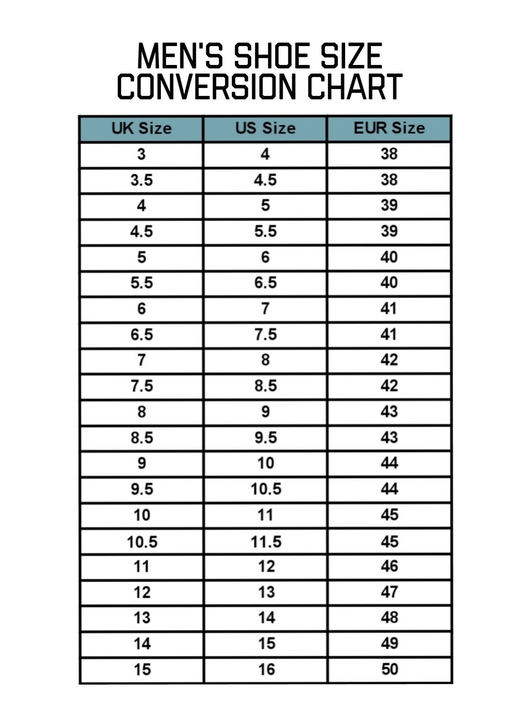 American European Shoe Size Chart Conversion Chart Size Mens Shoes European Men Shoe Length Sizing