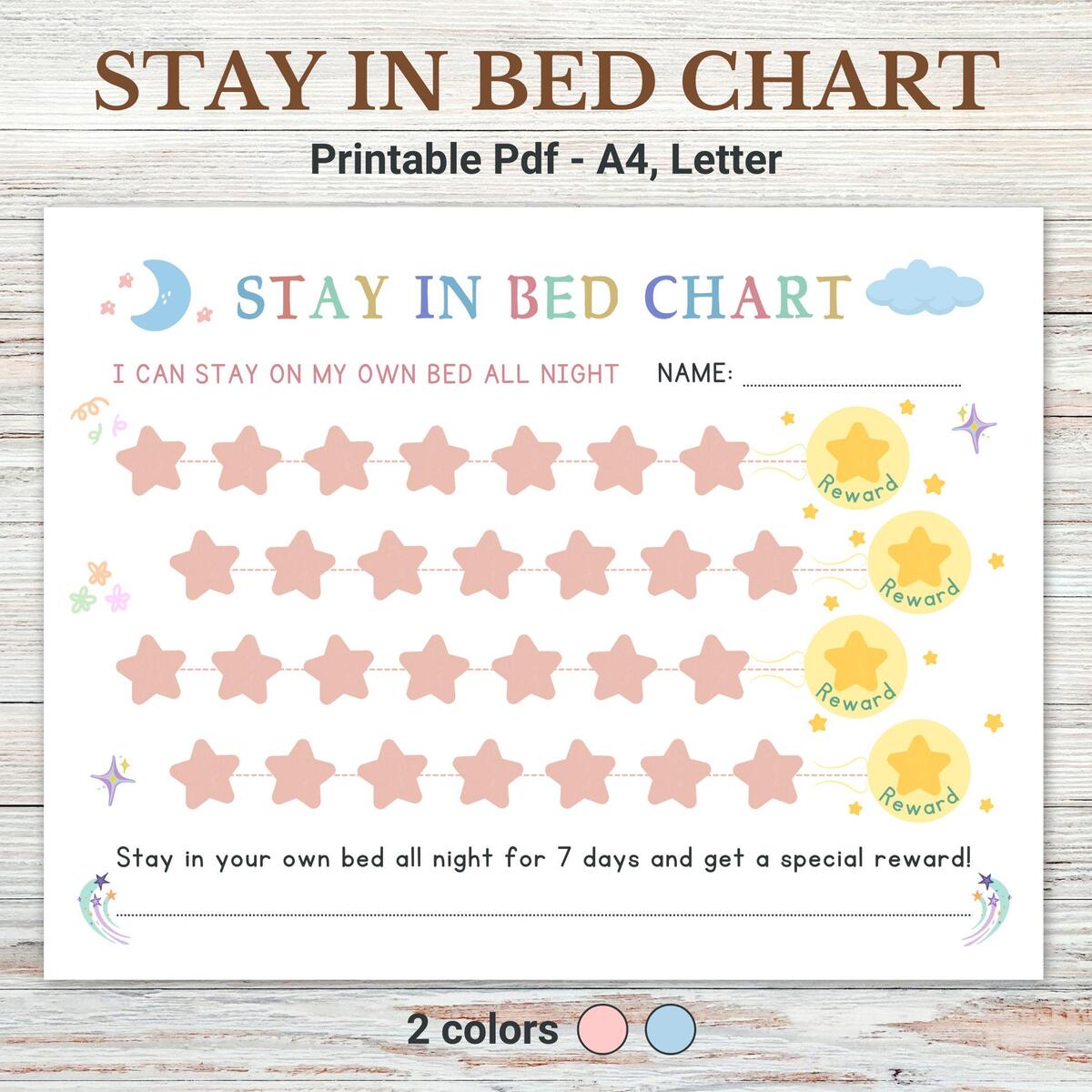 Bedtime Reward Chart When A Child Won T Stay In Bed Simply Sweet Days