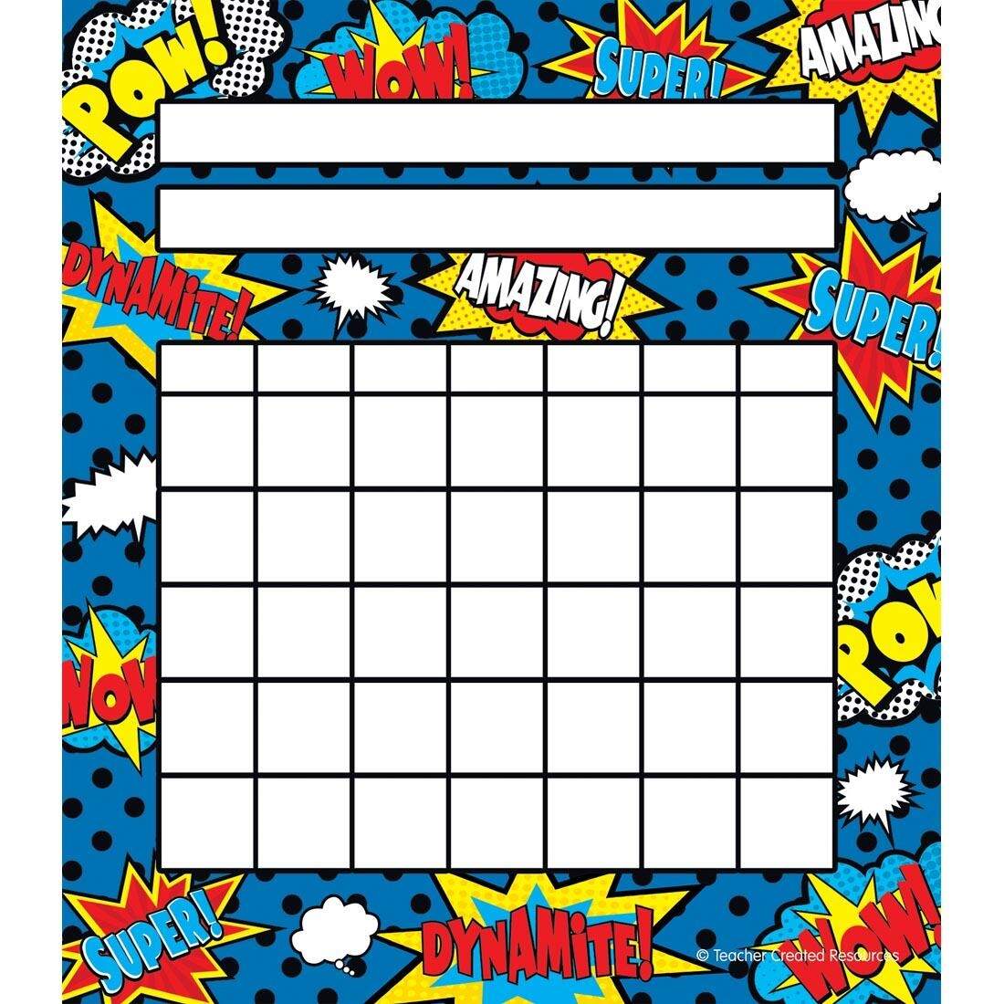 Reward Chart Super Hero Reward Chart Printable Instant Download Printable Etsy